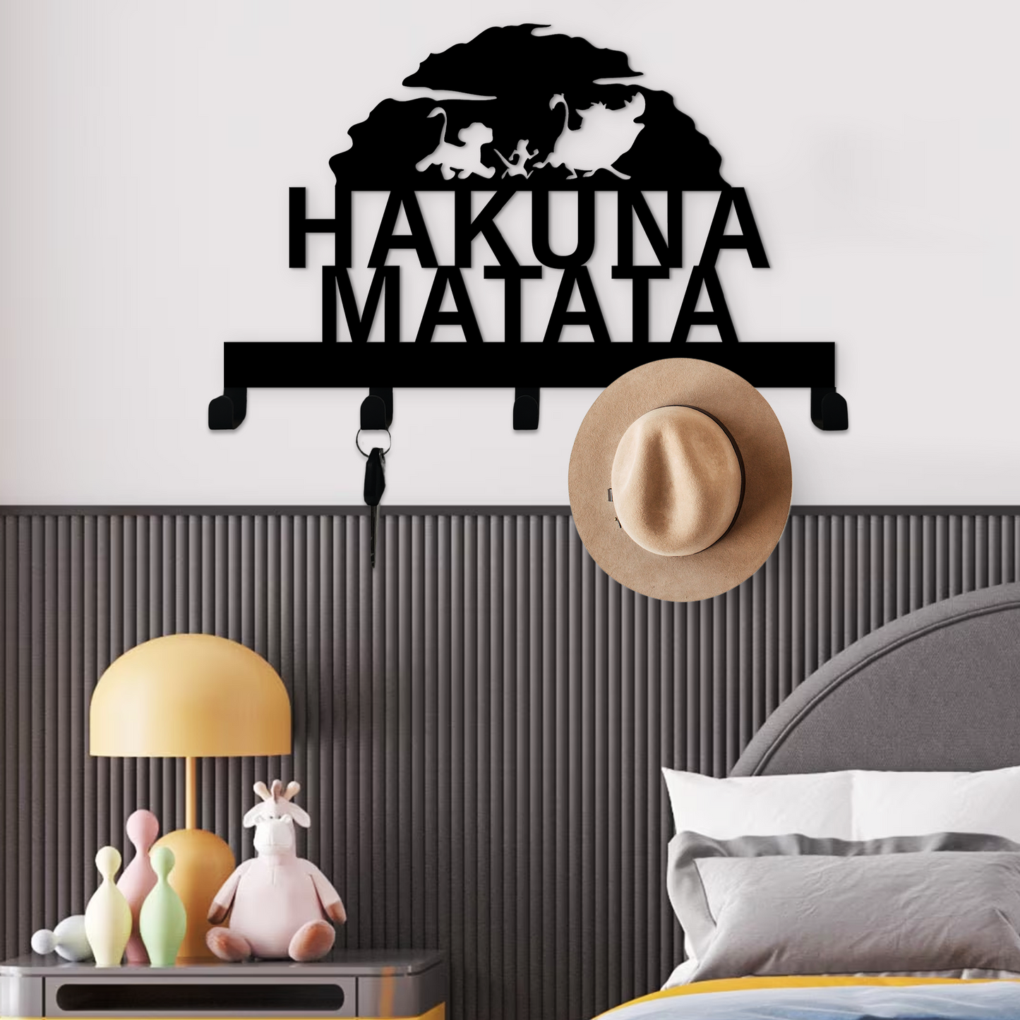 Hakuna Matata King Key Hanger - Kids Love for Comics Room Decor