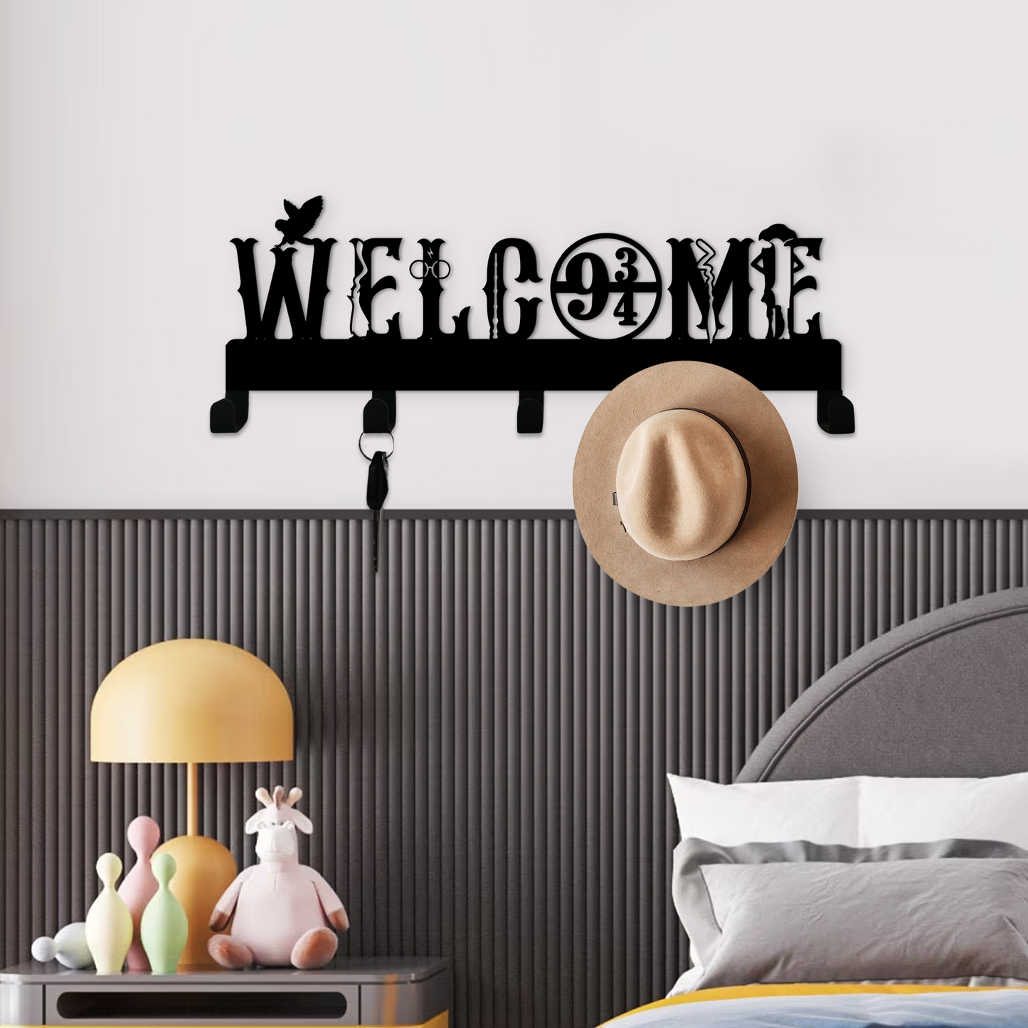 Welcome Magical Key Holder | Platform Home Décor Metal Key Holder