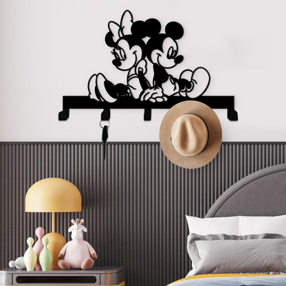 Mickey and Minnie Entryway Keyholder Hook