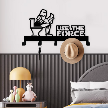 Use The Force Key Hook Sign - Kids Winter Presents - Wall Hanger