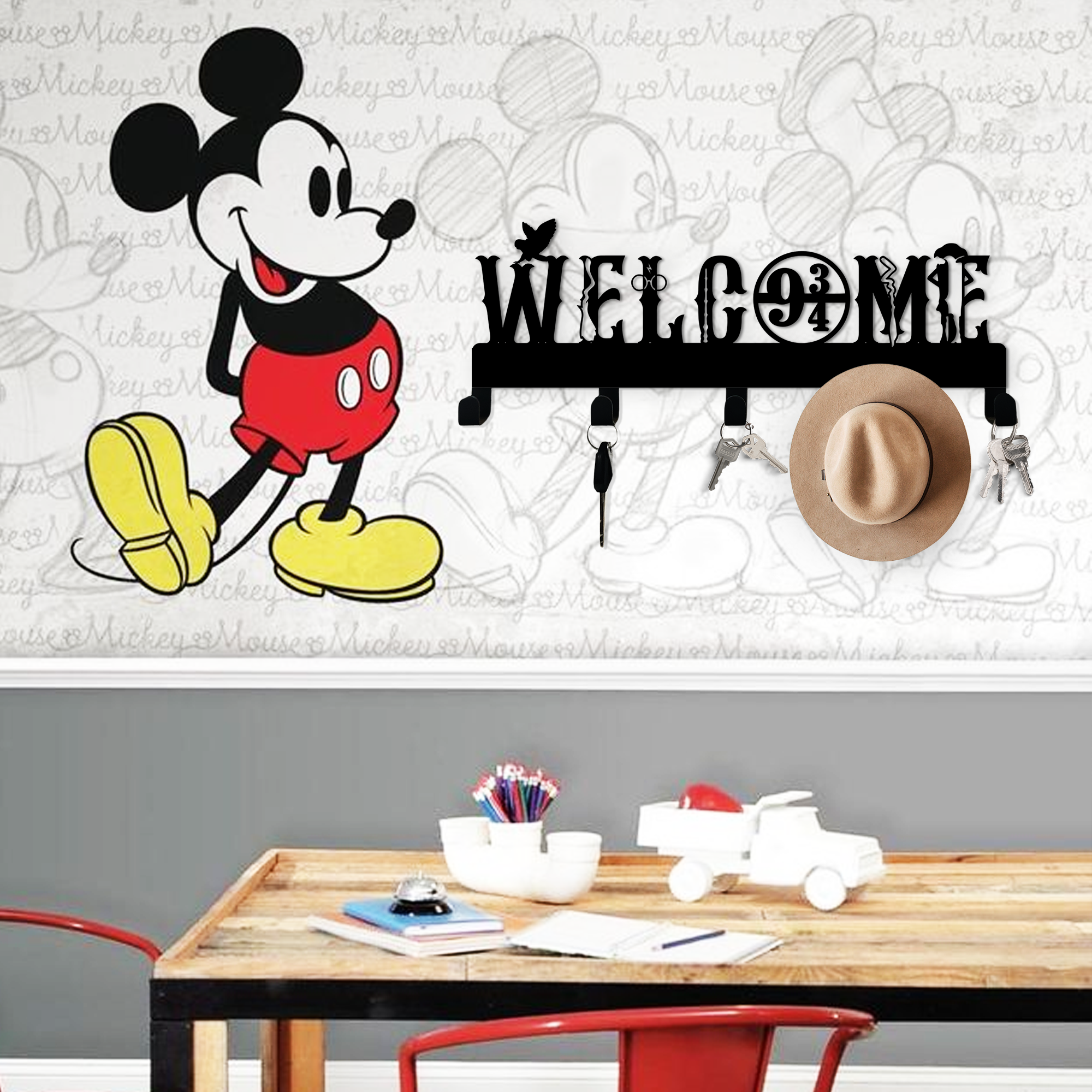 Welcome Magical Key Holder | Platform Home Décor Metal Key Holder