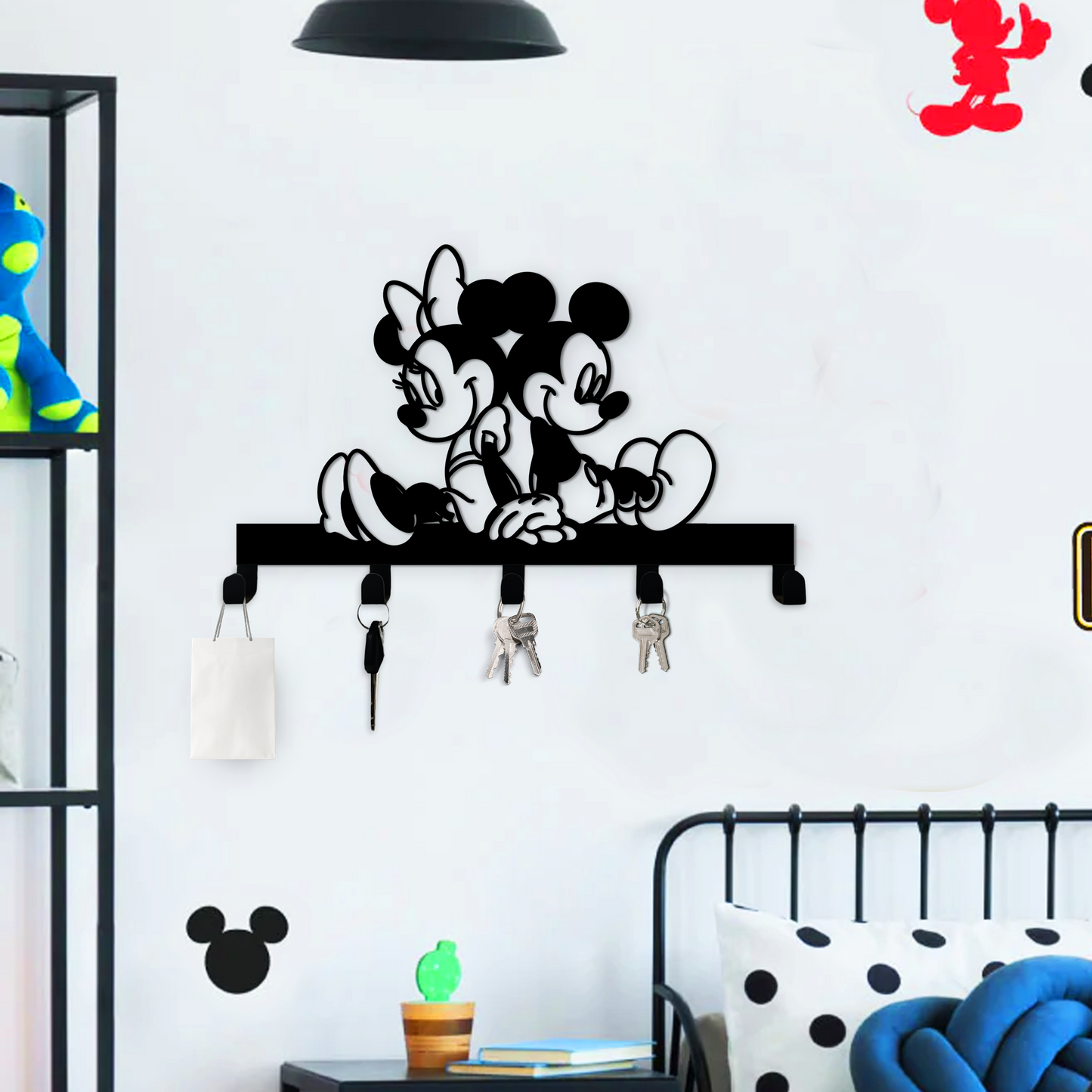 Mickey and Minnie Entryway Keyholder Hook