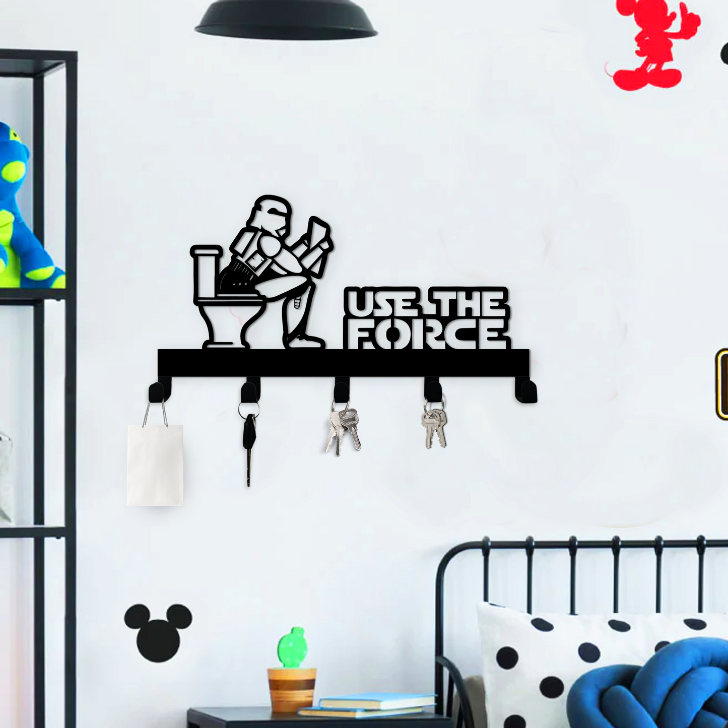 Use The Force Key Hook Sign - Kids Winter Presents - Wall Hanger