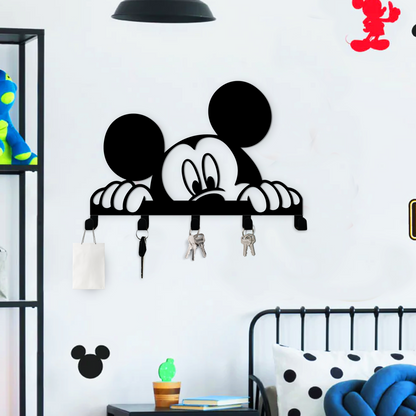 Hiding Mickey Christmas Key Hook - Cute Mickey Theme Wall Hanger