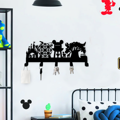 Welcome Disney Parks Key Hangers - Disney Key Hangers - Disney World Key Hook Rack - Disney Home Décor - Room Entrance Décor - New Home Gift