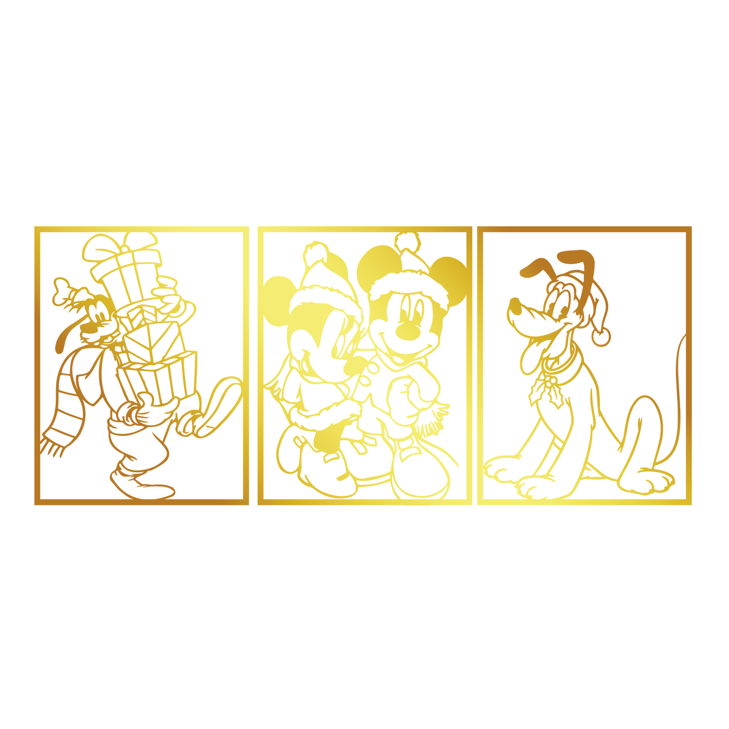 Mickey & Pluto Metal Wall Art, Nursery Wall Art, Disney Wall Line Art