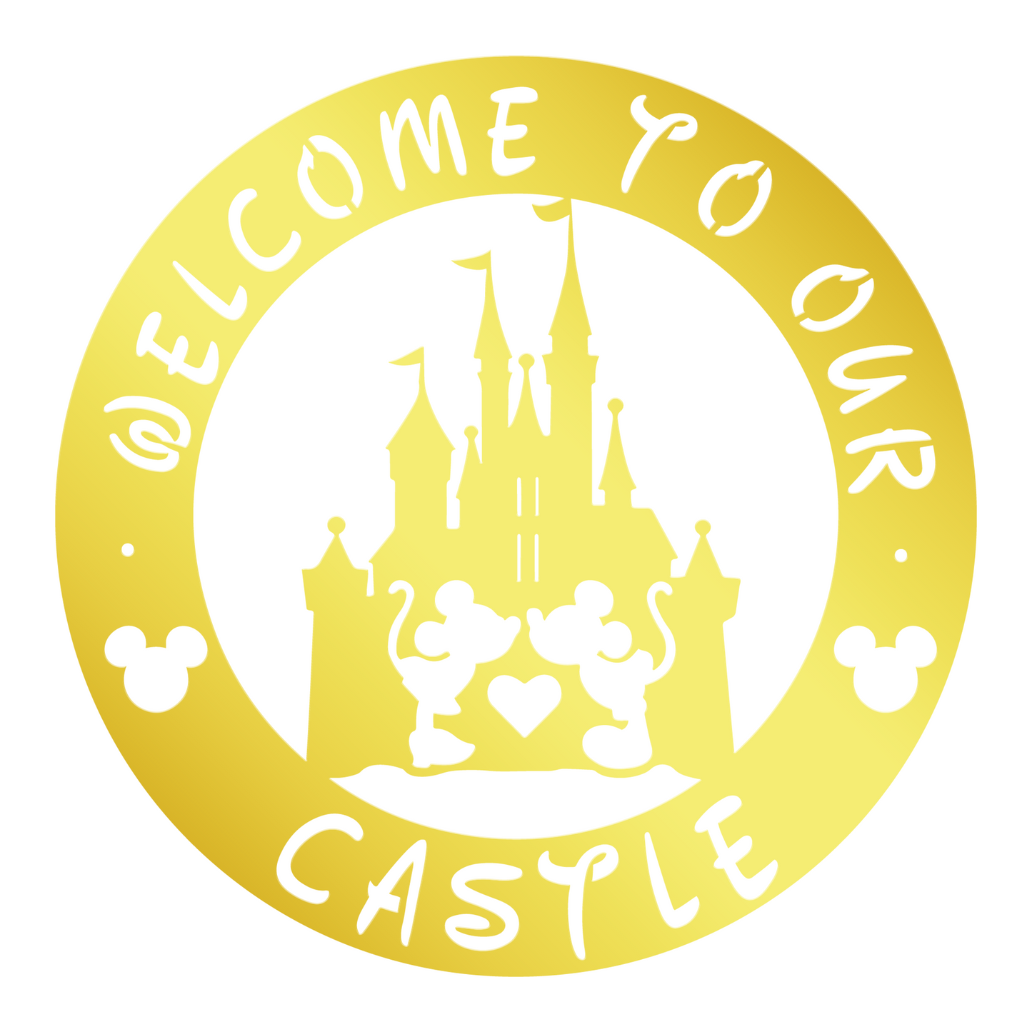 Welcome To Our Castle Metal Sign, Mickey Metal Sign, Disney Decor, Home and Wall Decor, Front Door Decor, Winter Decor, Housewarming Gifts, Christmas Gifts