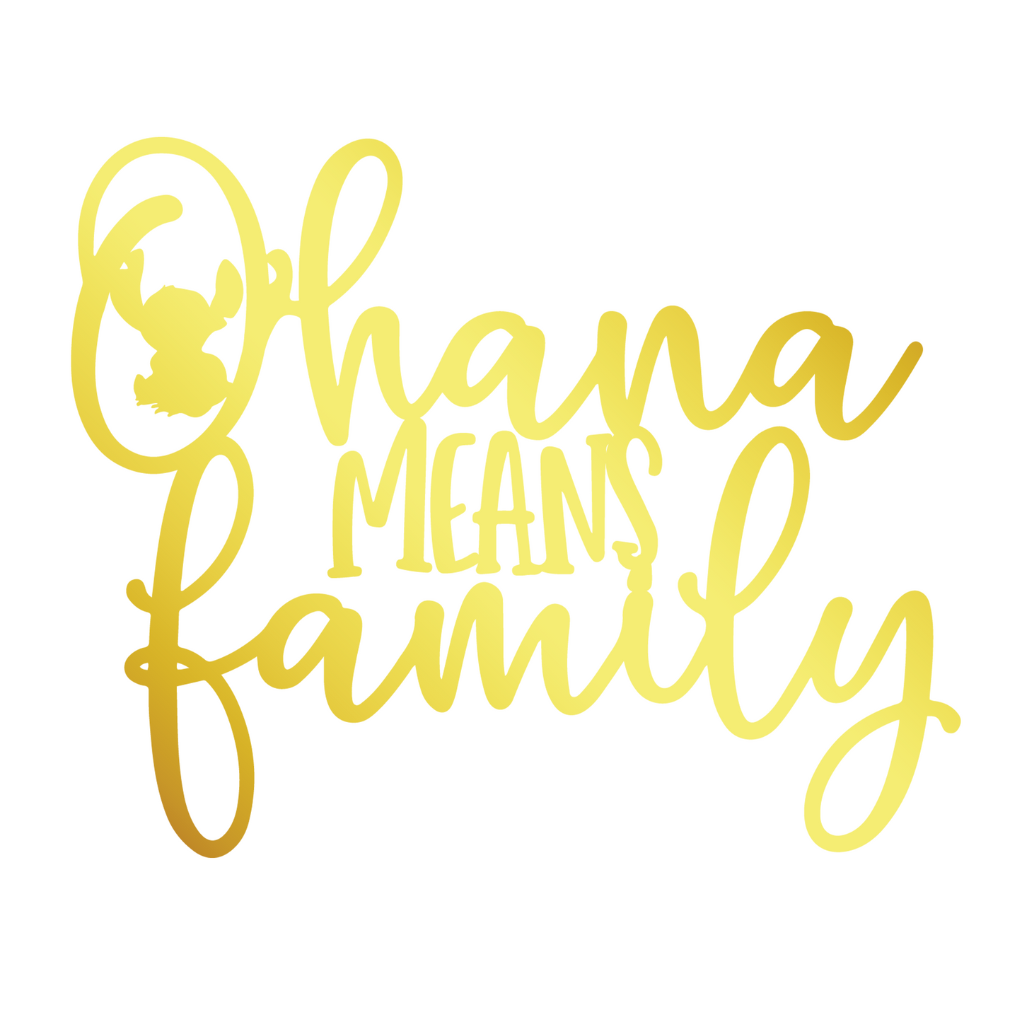 Ohana Means Family Metal Wall Art, Nursery Wall Art, Home Wall Decor