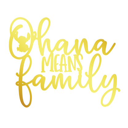 Ohana Means Family Metal Wall Art, Nursery Wall Art, Home Wall Decor