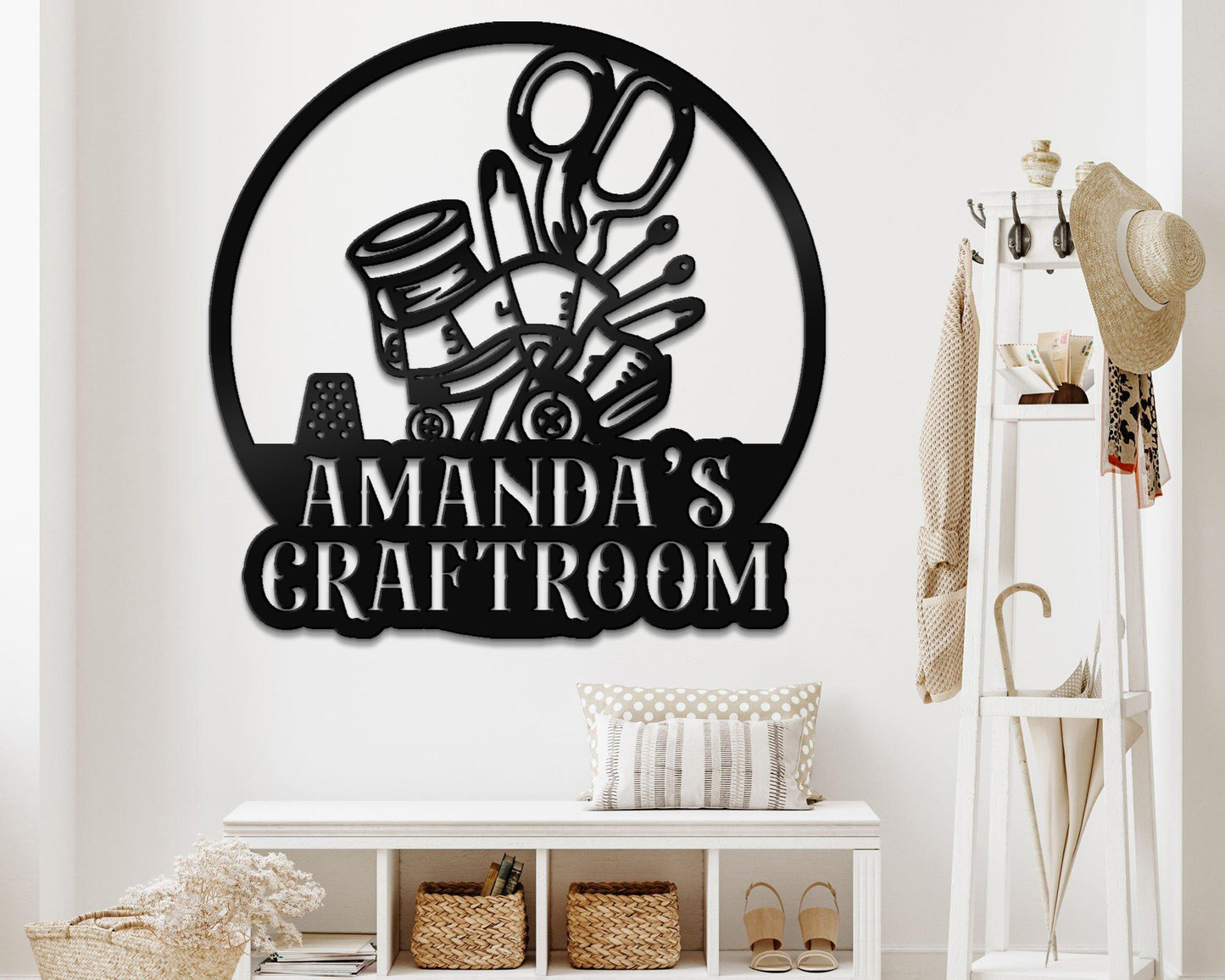 Craft Room Name Sign