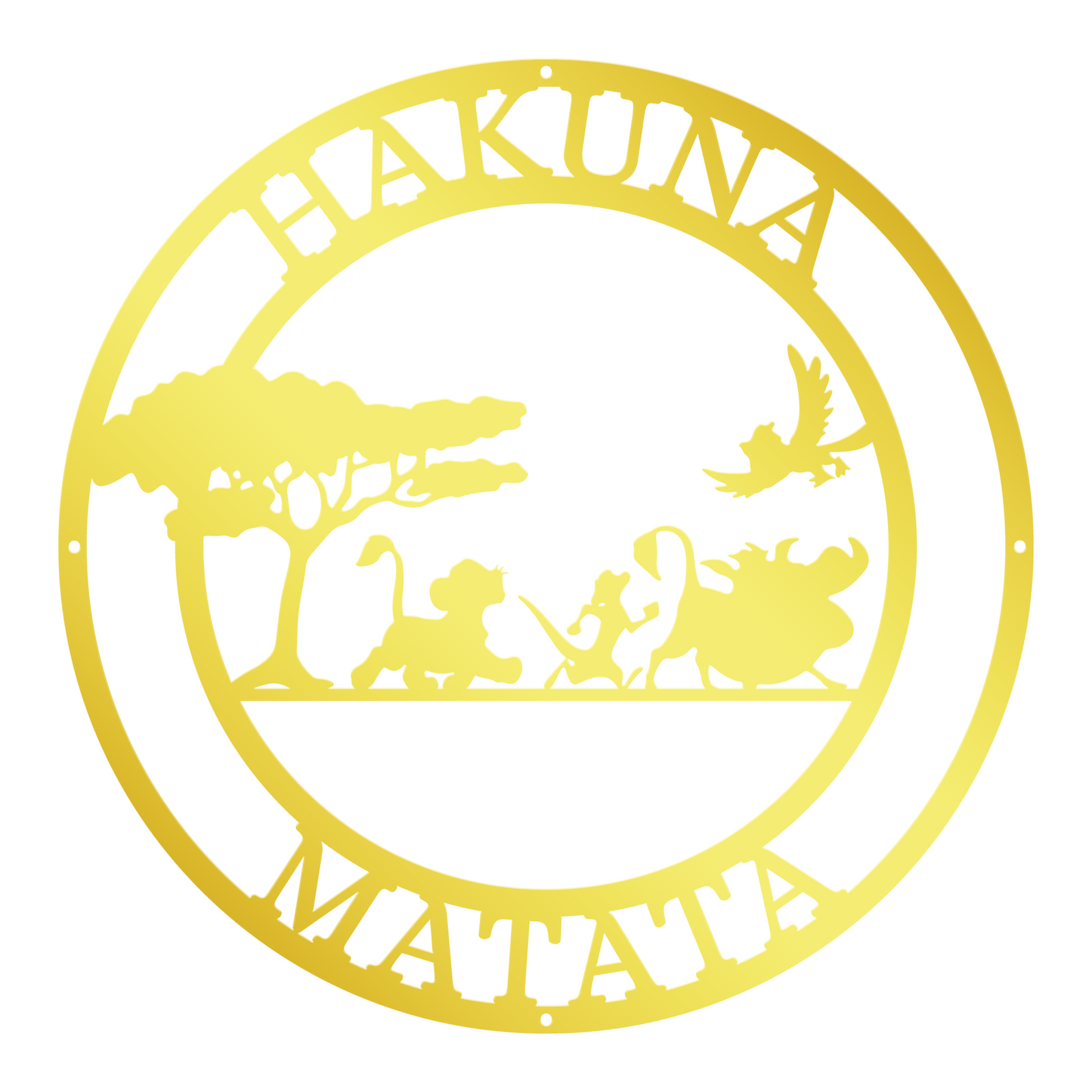 Hakuna Matata Metal Sign, Disney Metal Sign, The Lion King Theme Decor, Timon Pumba and Simba Metal Sign, Kids Room Decor, Nursery Wall Hanging Sign, Christmas Gift