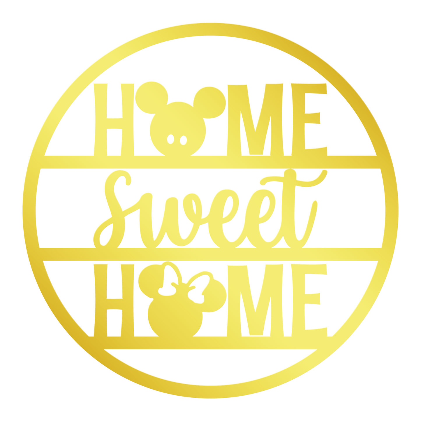 Home Sweet Home Metal Sign, Welcome Mickey Metal Sign, Home And Wall Decor, Funny Quote Metal Sign, Front Porch Decor, Housewarming Gifts