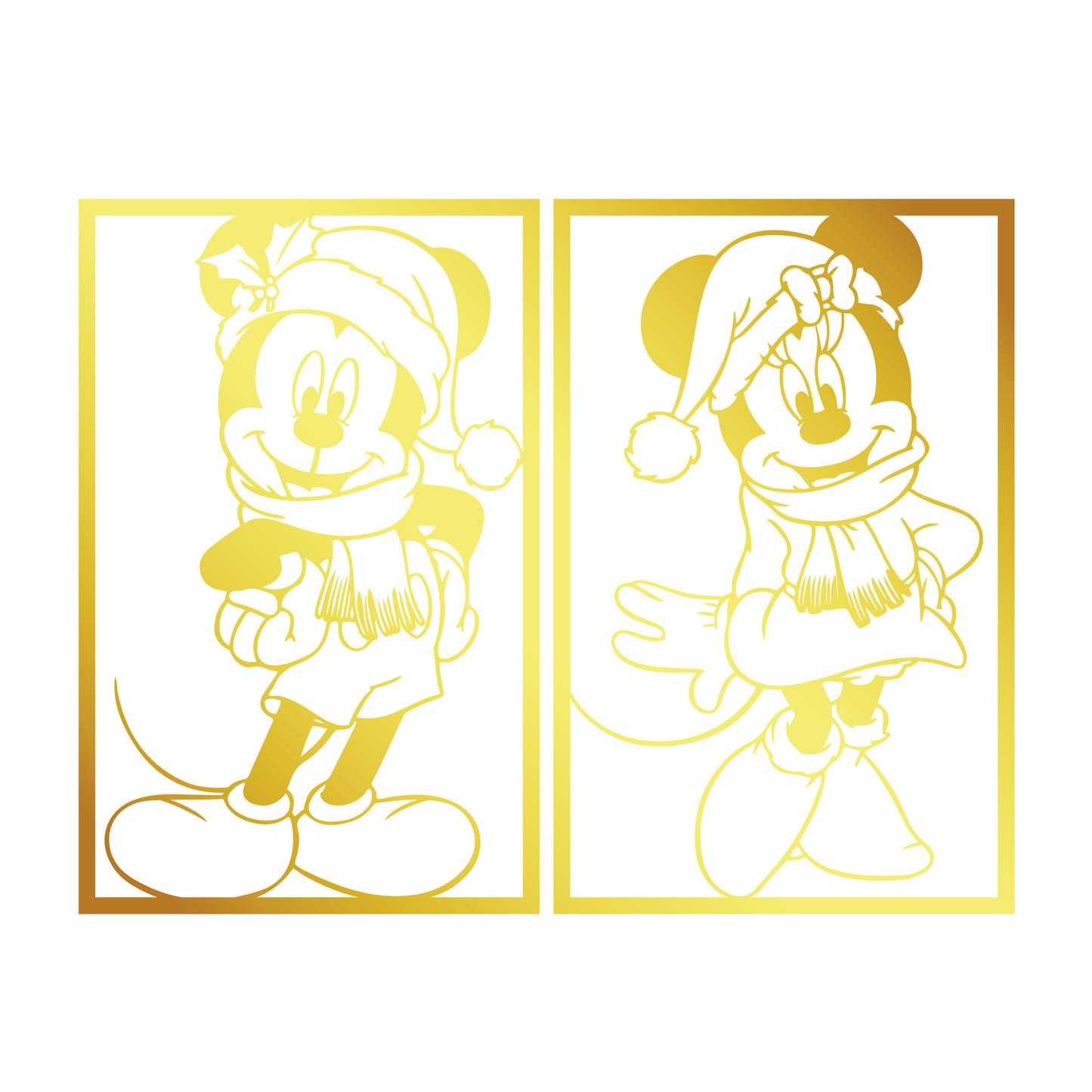 Mickey & Minnie Couple Metal Wall Art, Nursery Wall Art, Christmas Wall Decor