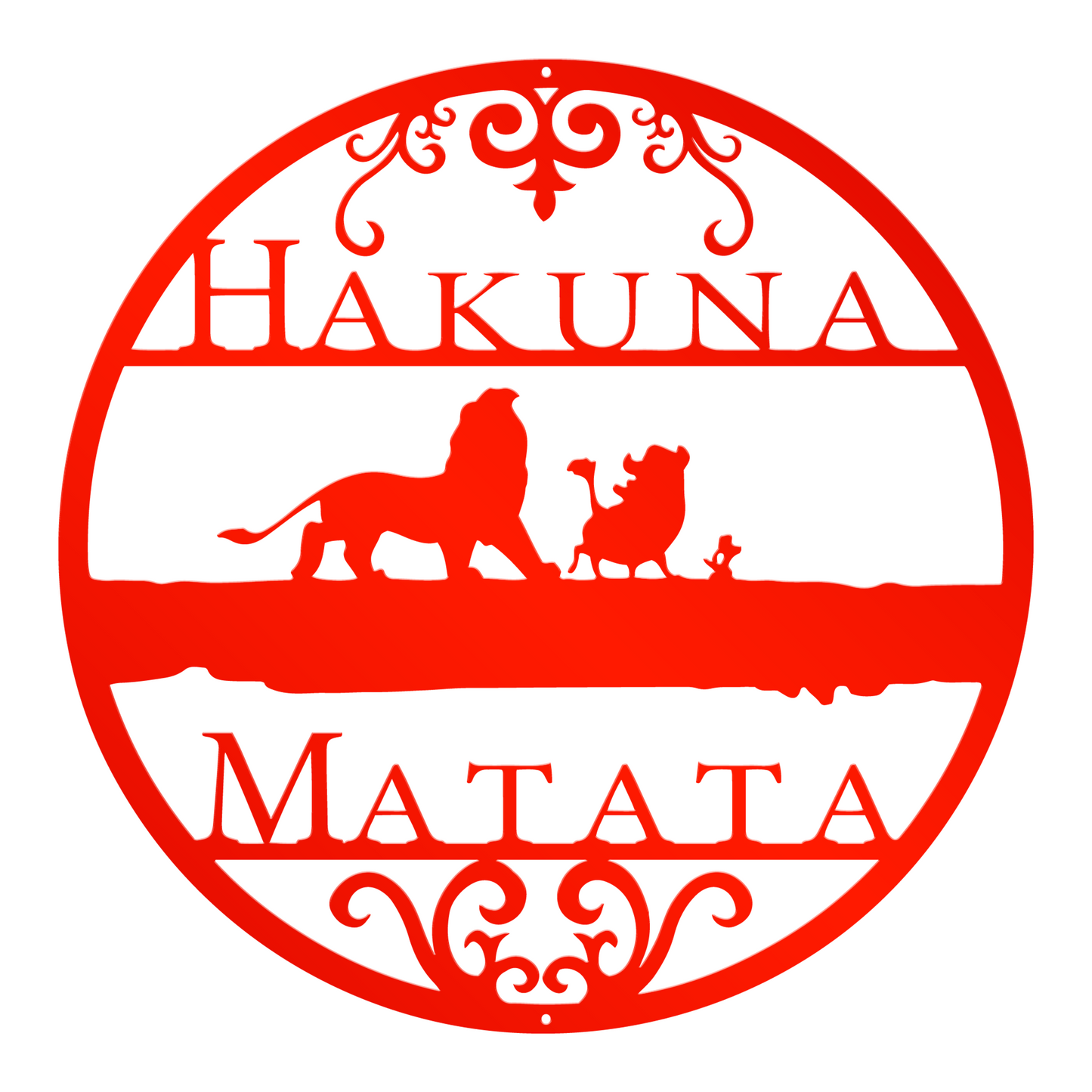 Disney Hakuna Matata Lion King Metal Sign