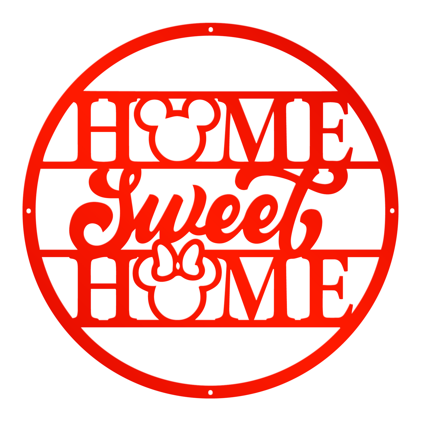 Home Sweet Home Metal Sign, Disney Metal Sign, Mickey And Minnie Metal Sign, Home And Wall Decor, Christmas Gifts, Housewarming Gifts