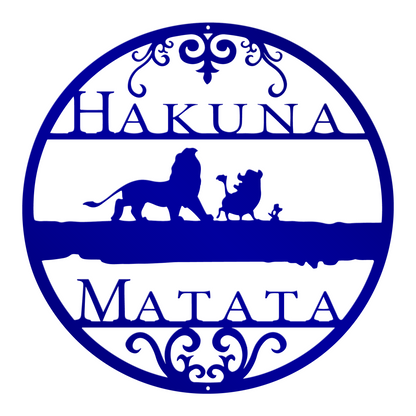 Disney Hakuna Matata Lion King Metal Sign