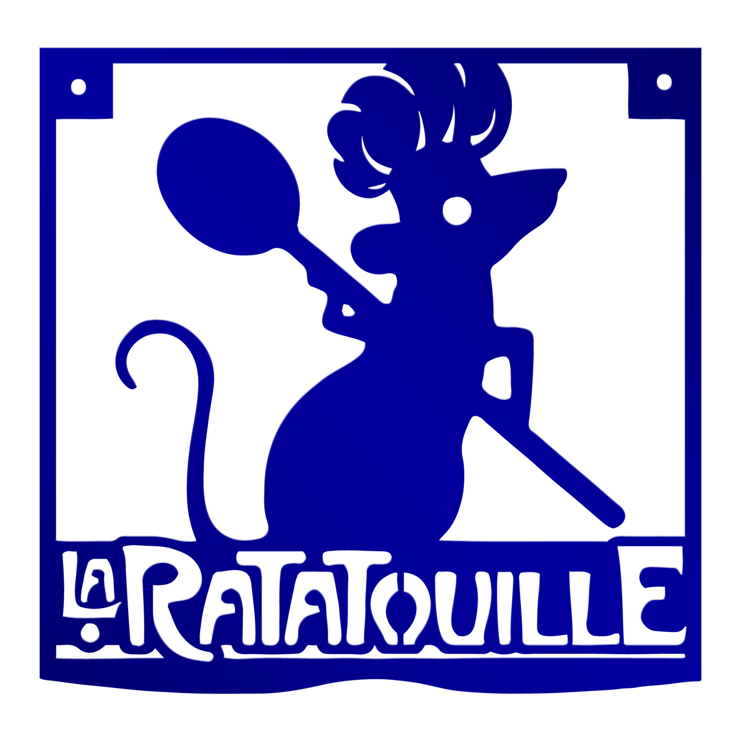 La Ratatouille Metal Sign, Unique Kitchen Wall Decor, Dining Room Decor, Gift For Chef Gusteau, Housewarming Gifts, Christmas Gifts