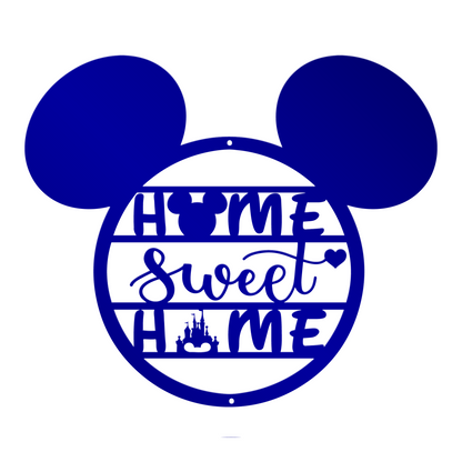 Mickey Face Home Sweet Home Metal Sign, Disney Metal Sign, Home And Wall Decor, Christmas Deocr, Housewarming Gifts