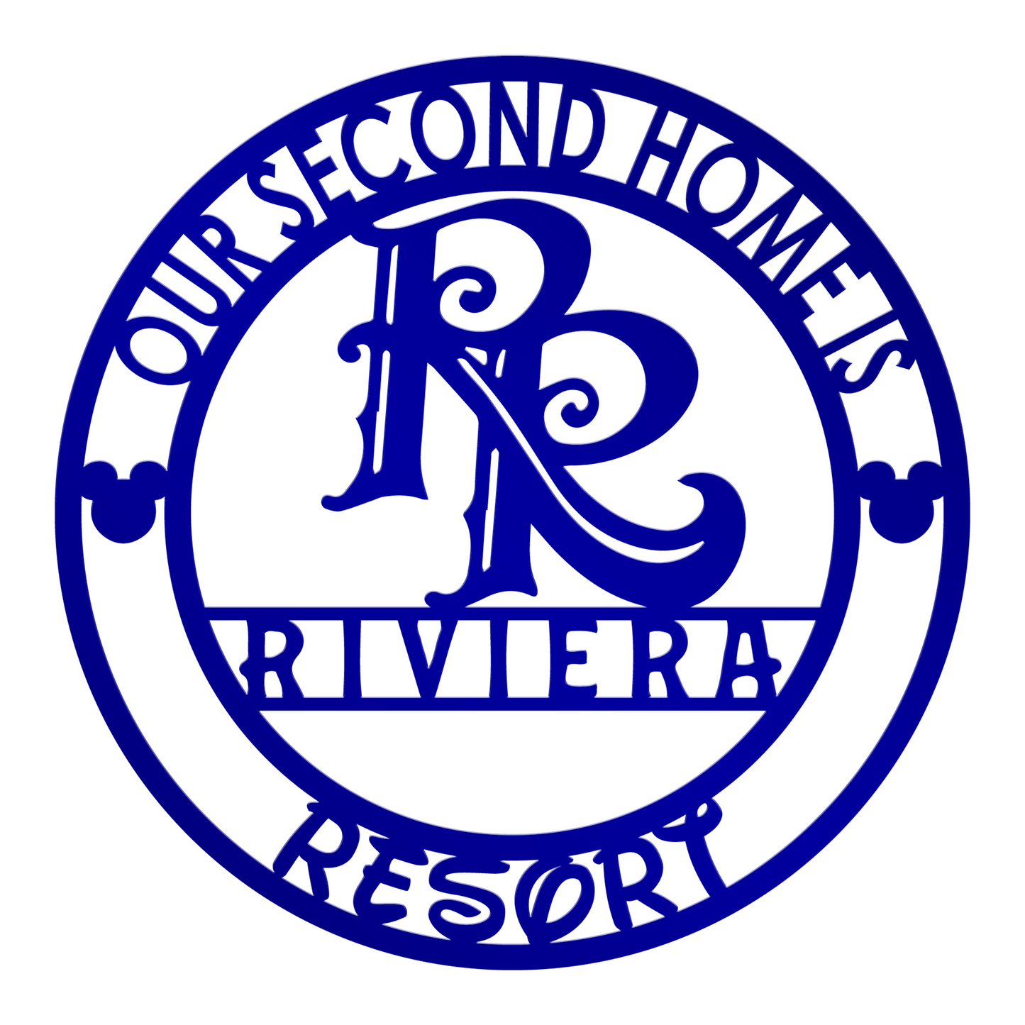 Our Second Home Is Riviera Resort Metal Sign