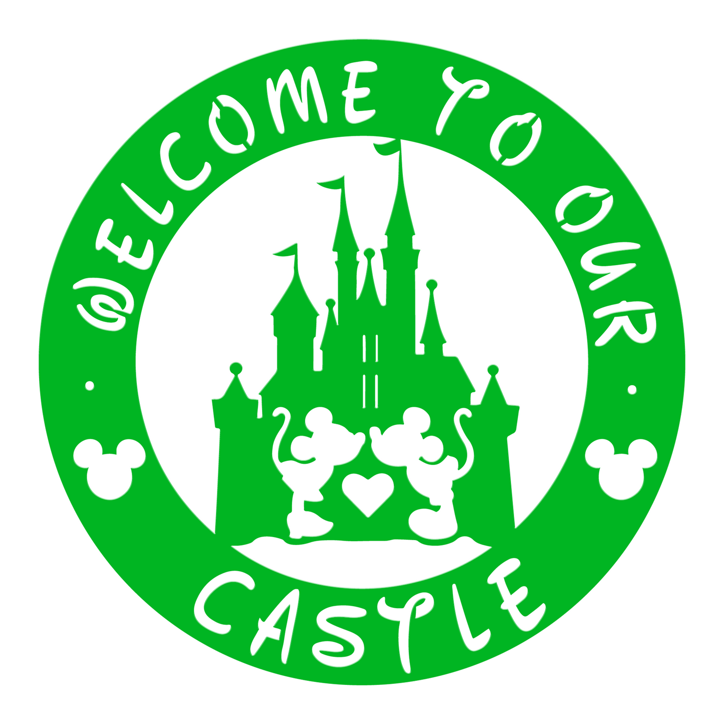 Welcome To Our Castle Metal Sign, Mickey Metal Sign, Disney Decor, Home and Wall Decor, Front Door Decor, Winter Decor, Housewarming Gifts, Christmas Gifts