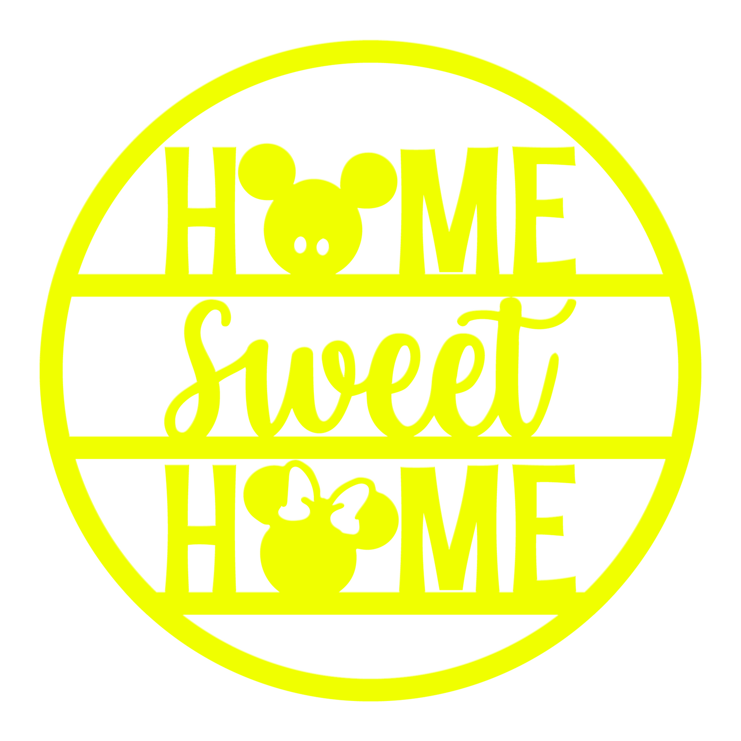 Home Sweet Home Metal Sign, Welcome Mickey Metal Sign, Home And Wall Decor, Funny Quote Metal Sign, Front Porch Decor, Housewarming Gifts