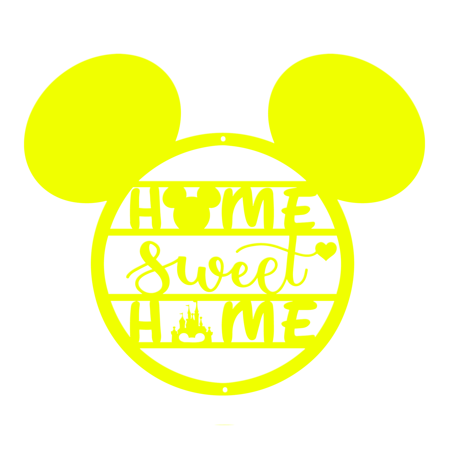 Mickey Face Home Sweet Home Metal Sign, Disney Metal Sign, Home And Wall Decor, Christmas Deocr, Housewarming Gifts