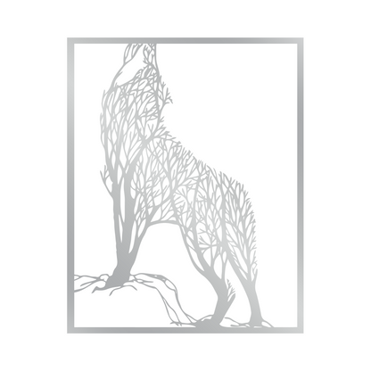 Black Wolf Metal Wall Art - Wolf Metal Wall Art