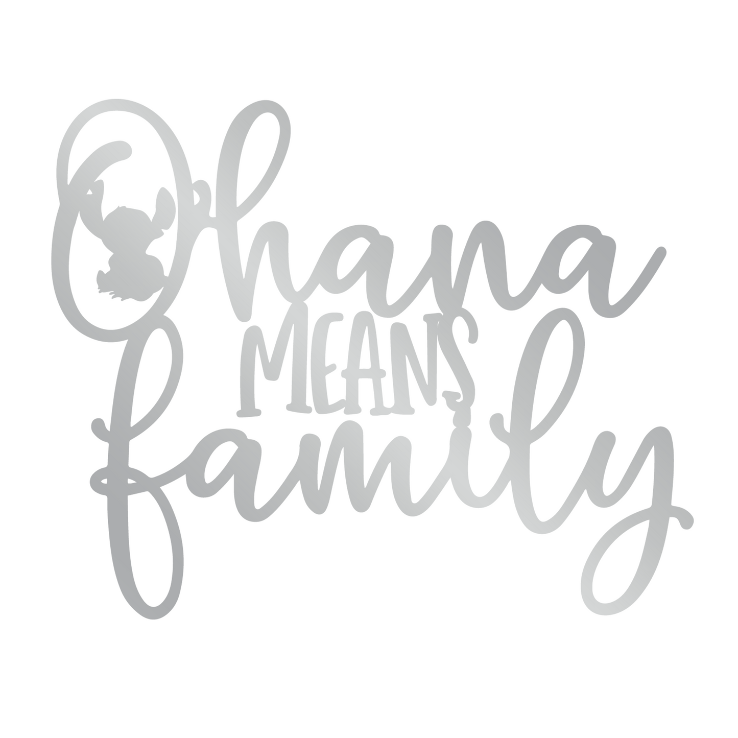 Ohana Means Family Metal Wall Art, Nursery Wall Art, Home Wall Decor