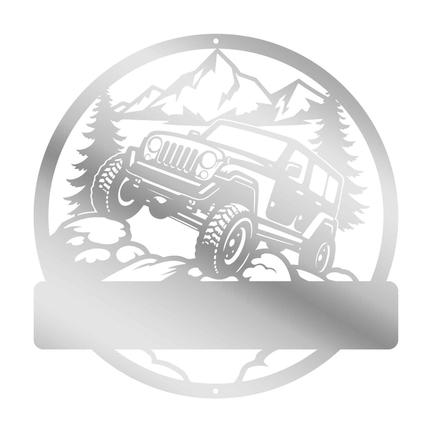 Custom Offroad Jeep Metal Decor - Adventure Home Wall Decor