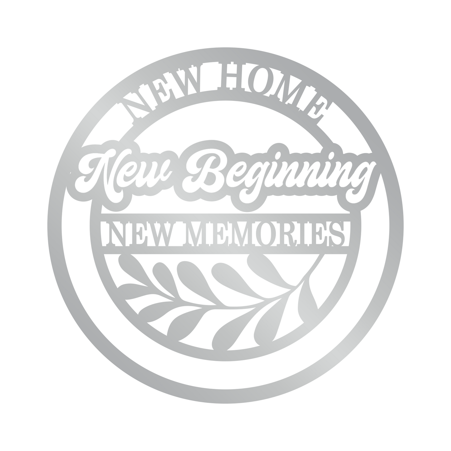 Last Name Sign New Home New Beginning Metal Sign  New House Gift