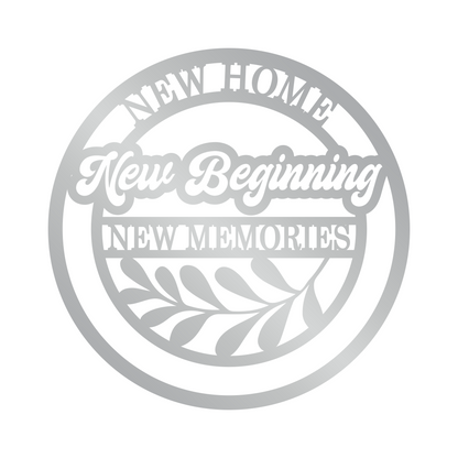 Last Name Sign New Home New Beginning Metal Sign  New House Gift