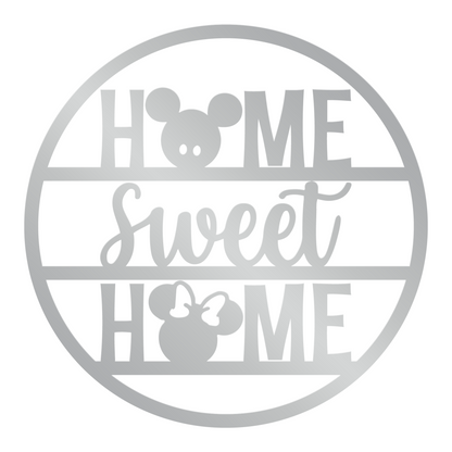 Home Sweet Home Metal Sign, Welcome Mickey Metal Sign, Home And Wall Decor, Funny Quote Metal Sign, Front Porch Decor, Housewarming Gifts