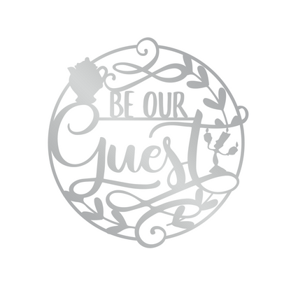 Be Our Guest Metal Wall Art, Disney Theme Home Decor