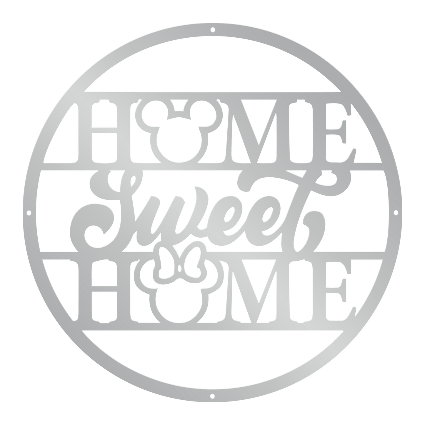 Home Sweet Home Metal Sign, Disney Metal Sign, Mickey And Minnie Metal Sign, Home And Wall Decor, Christmas Gifts, Housewarming Gifts