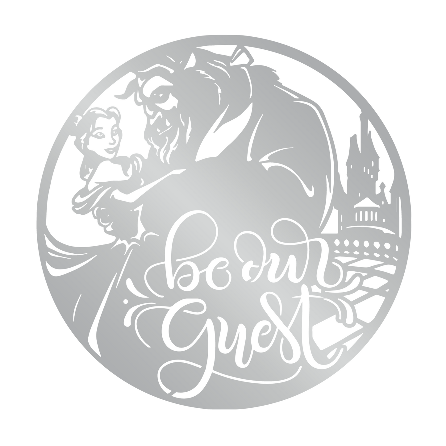 Be Our Guest Metal Wall Art, Disney Theme Home Decor