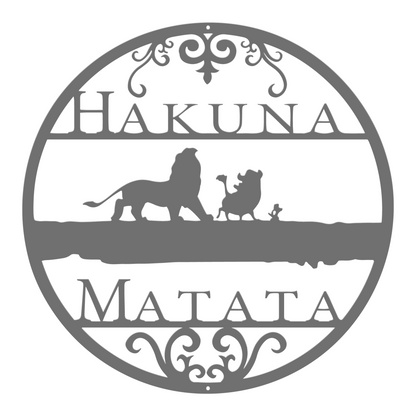 Disney Hakuna Matata Lion King Metal Sign