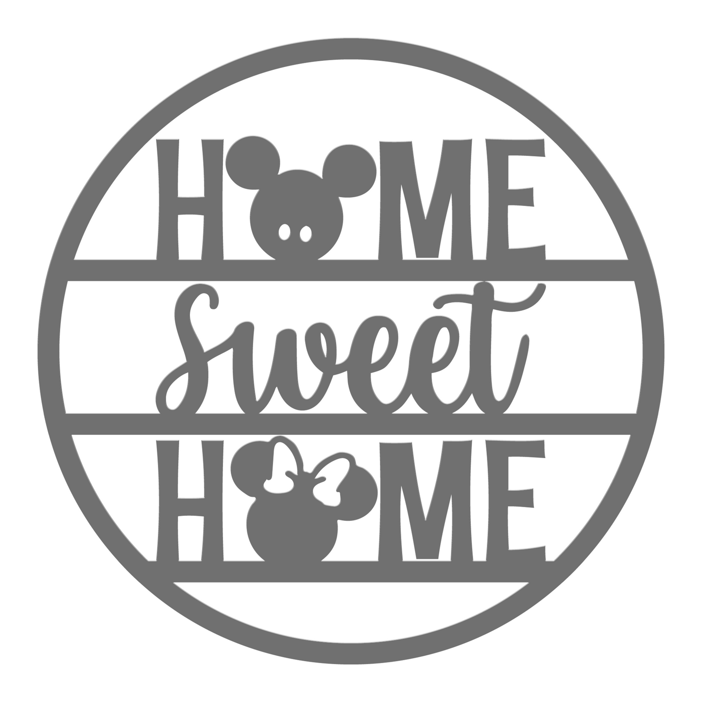 Home Sweet Home Metal Sign, Welcome Mickey Metal Sign, Home And Wall Decor, Funny Quote Metal Sign, Front Porch Decor, Housewarming Gifts