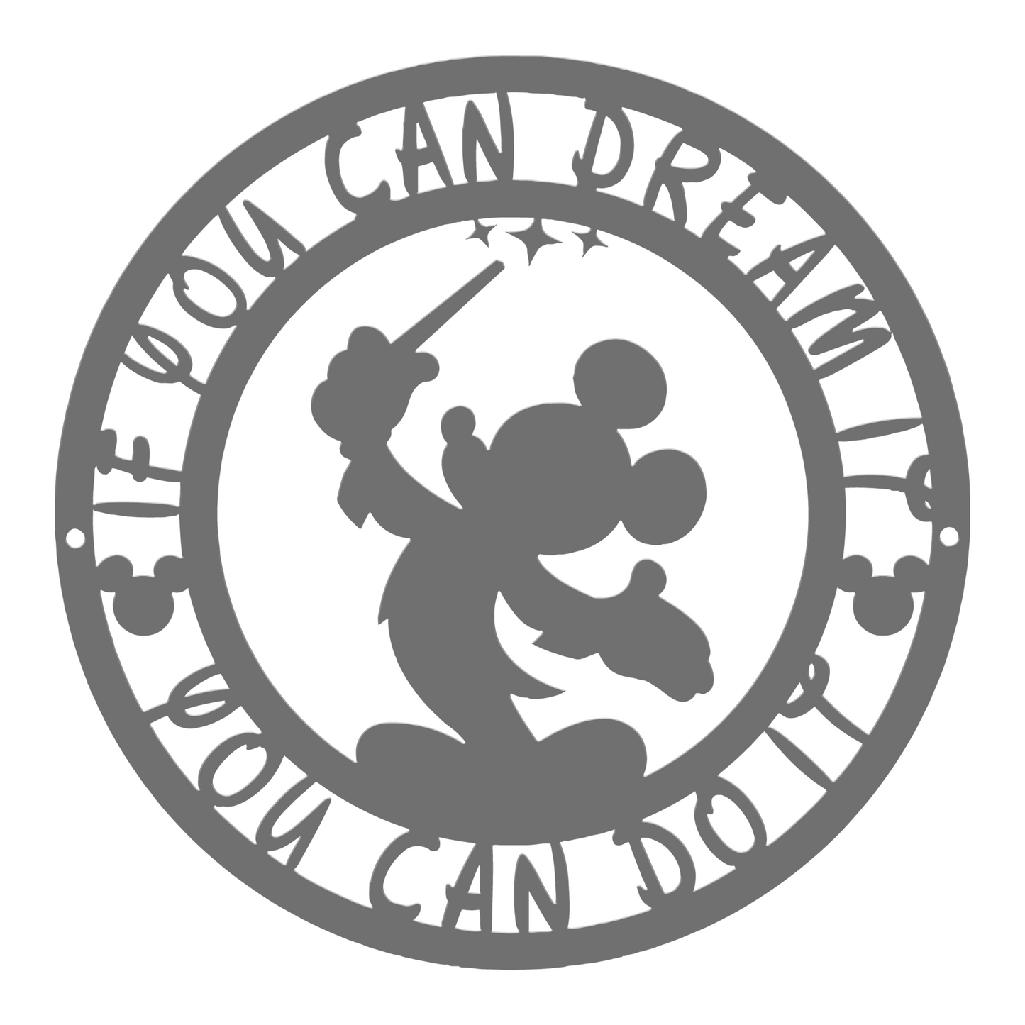 If You Can Dream It You Can Do It Metal Sign, Disney Metal Sign, Home And Wall Decor, Inspirational Quote Metal Sign, Housewarming Gifts, Christmas Deocr