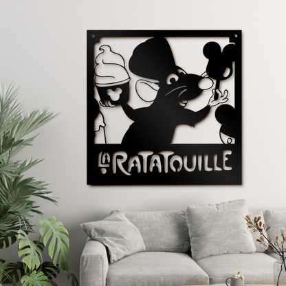 Metal La Ratatouille Sign, Dining Room Decor, Unique Kitchen Wall Decor, Gift For Chef Gusteau, Housewarming Gifts, Christmas Gifts