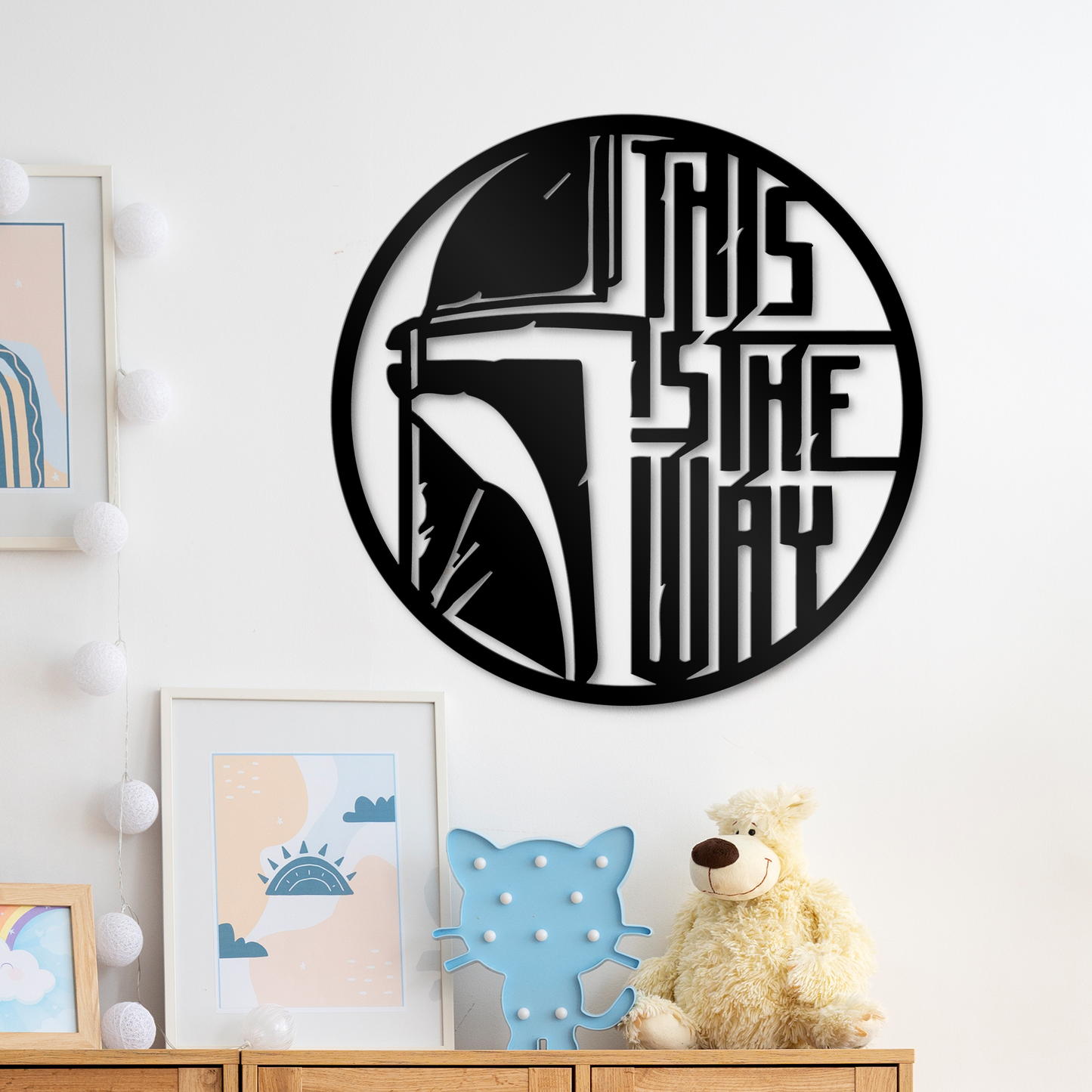 This Is The Way Metal Sign, Star War Quote Metal Sign, Mandalorian Metal Sign, Home And Wall Decor, Front Porch Decor, Housewarming Gifts, Christmas Gifts