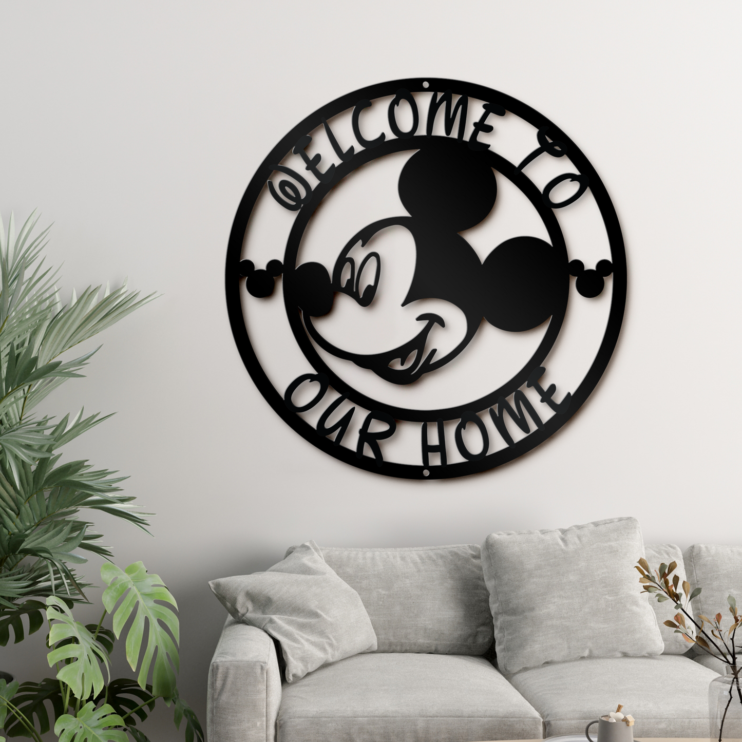 Personalized Disney Metal Sign, Mickey Sign Wall Decor