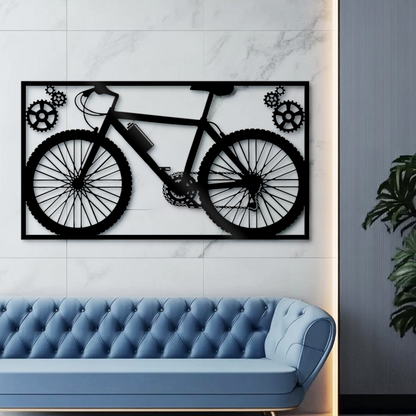 Bike Metal Decor Wall Art - Metal Wall Decor Cycling Wall Art