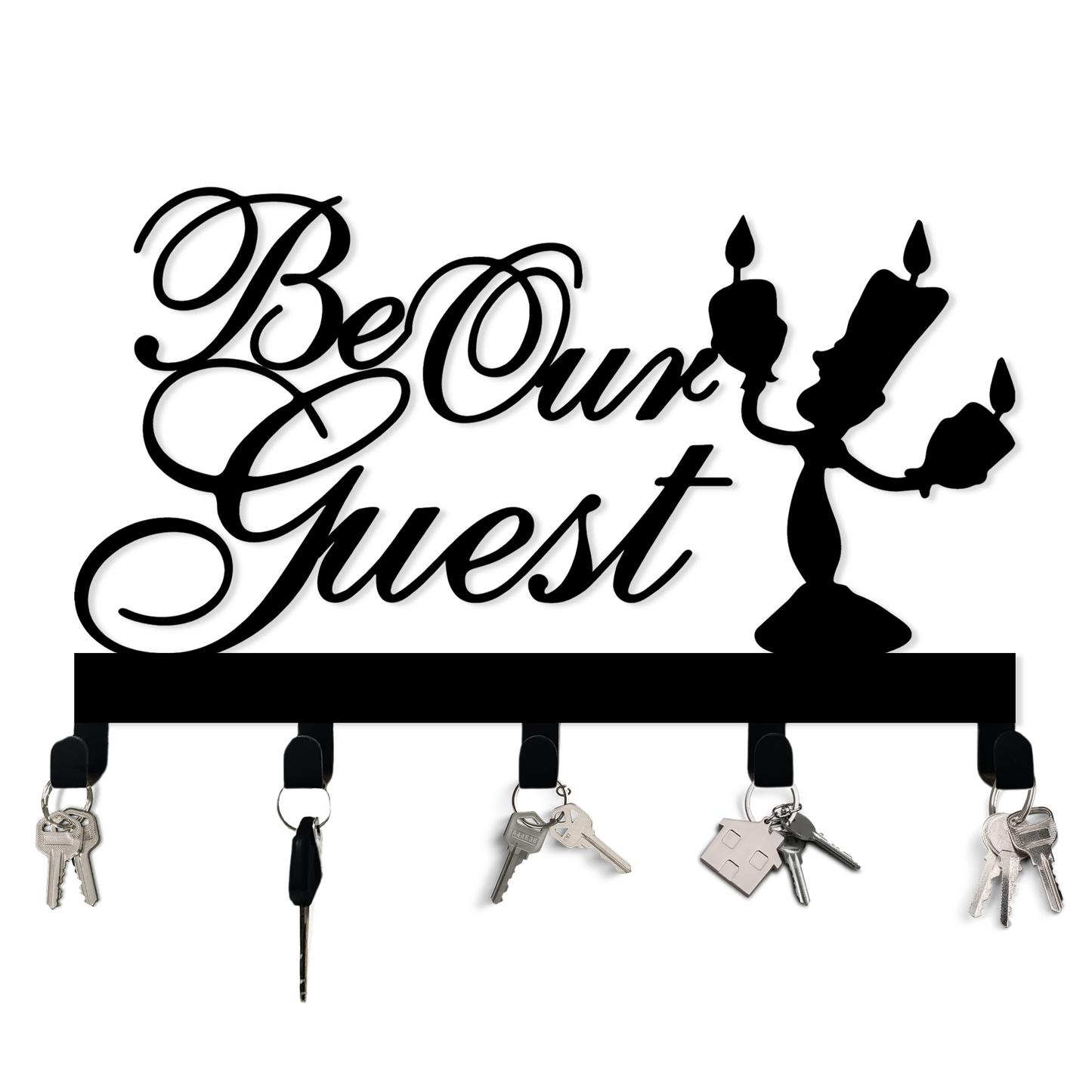 Be Our Guest Key Hanger - Candle Guest Theme Hooks