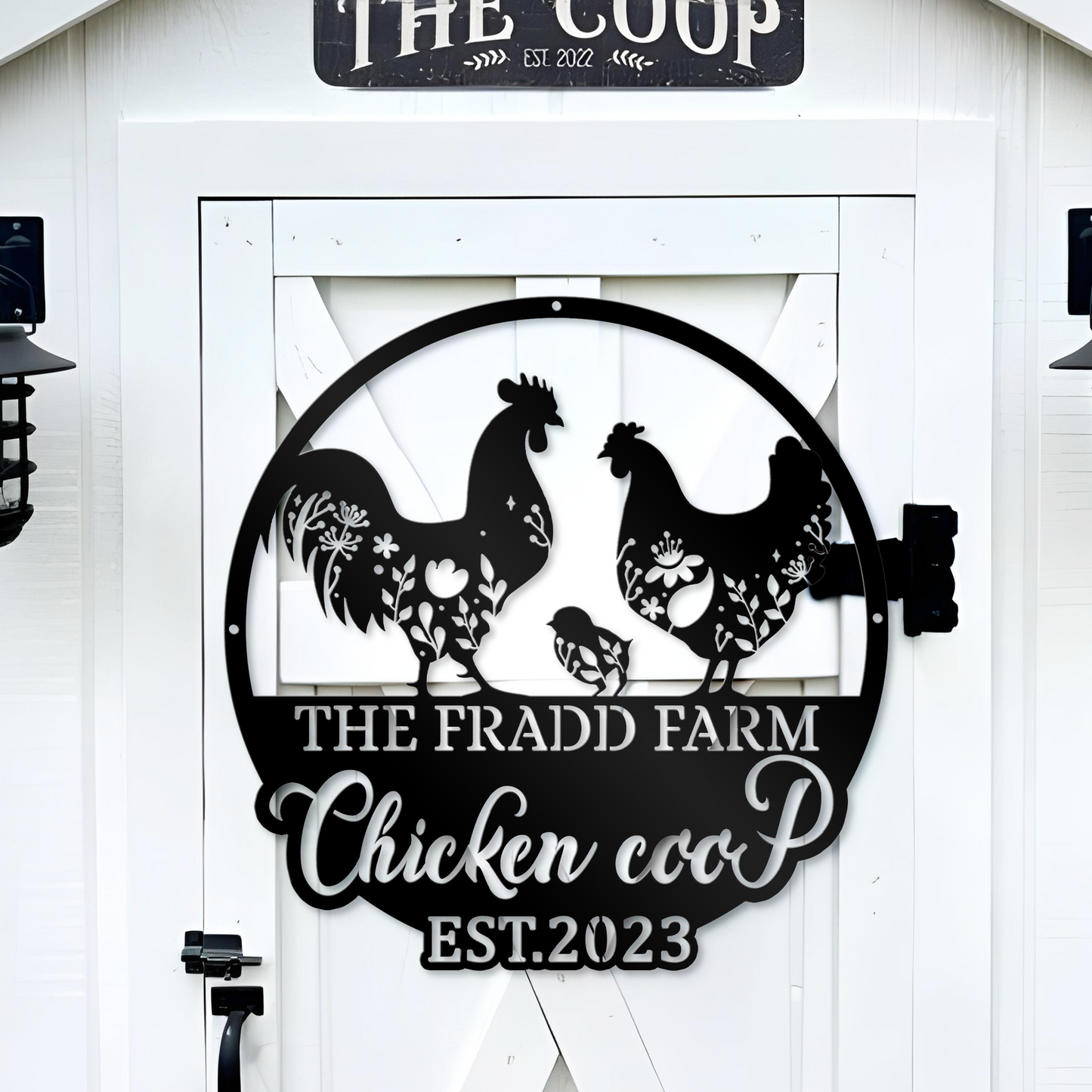 Custom Metal Signs, Chicken Coop Sign