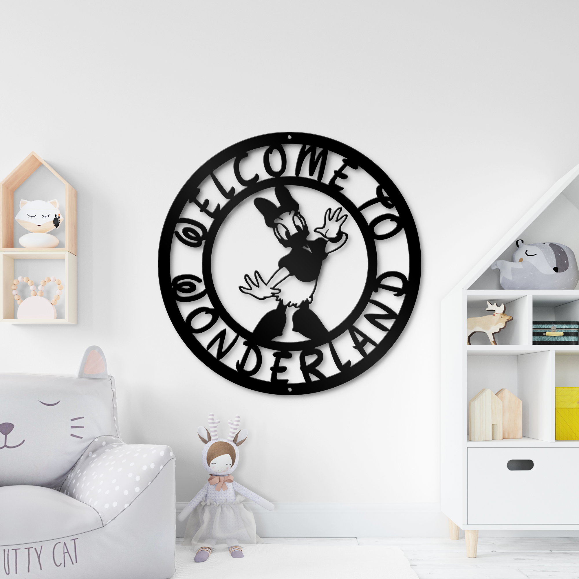 Welcome to Wonderland Metal Hangings - Kids Winter Special Gifts