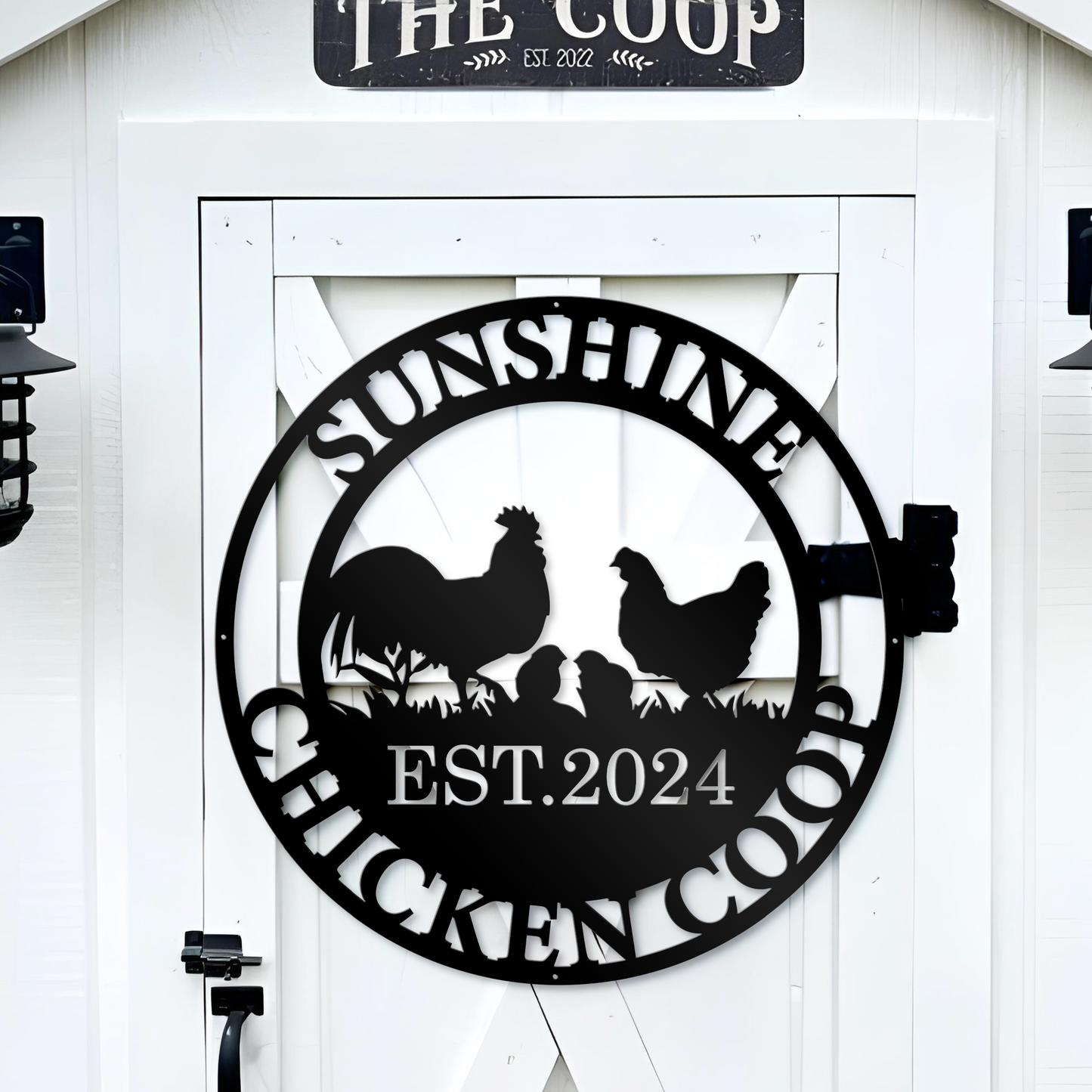 Chicken Metal Signs, Chicken Coop Sign