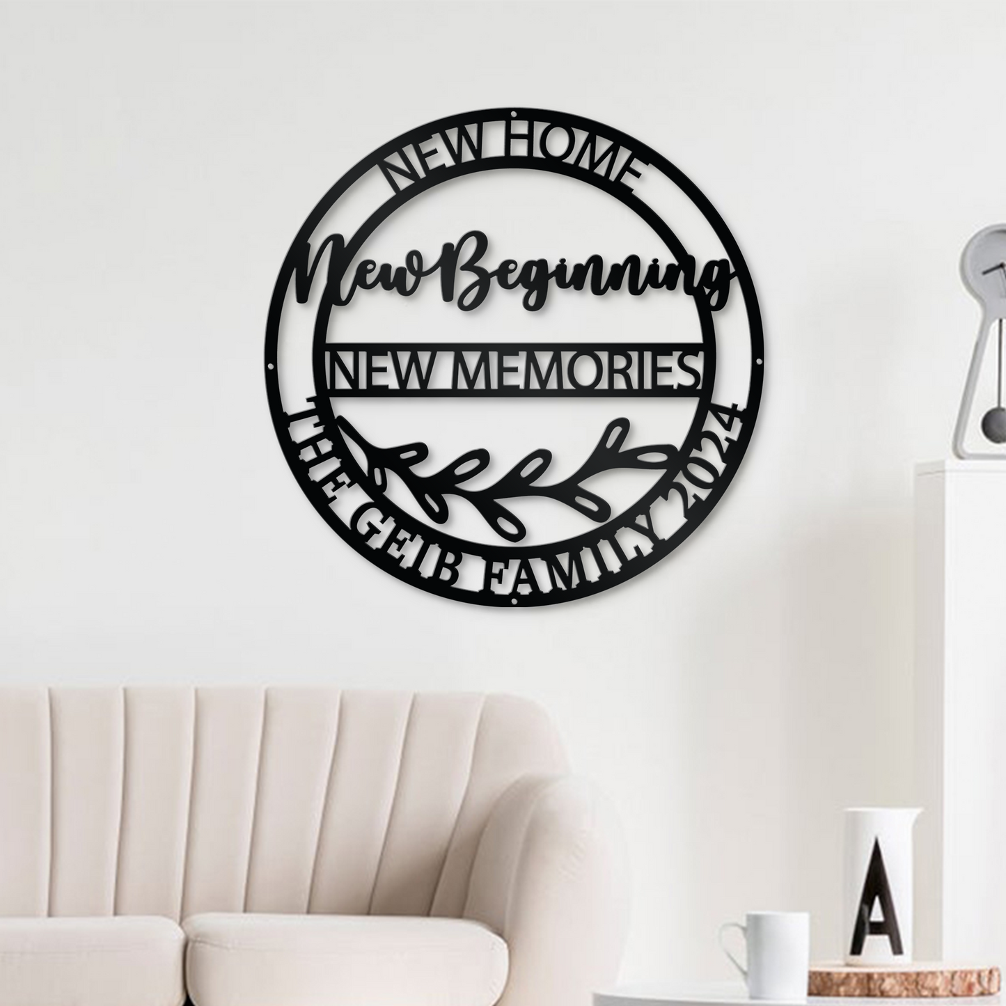 Personalized New Home New Beginning New Memories Metal Sign