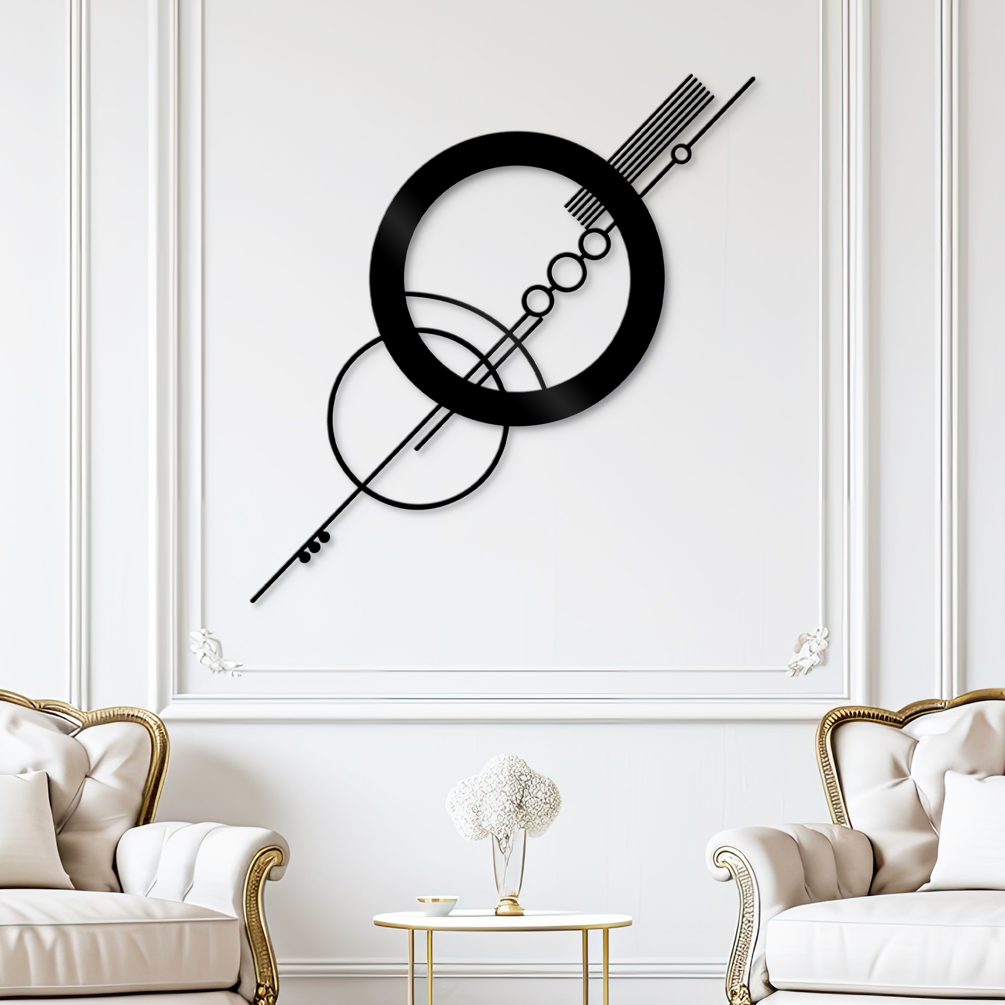 Spherium Metal Wall Art - Geometric Wall Art