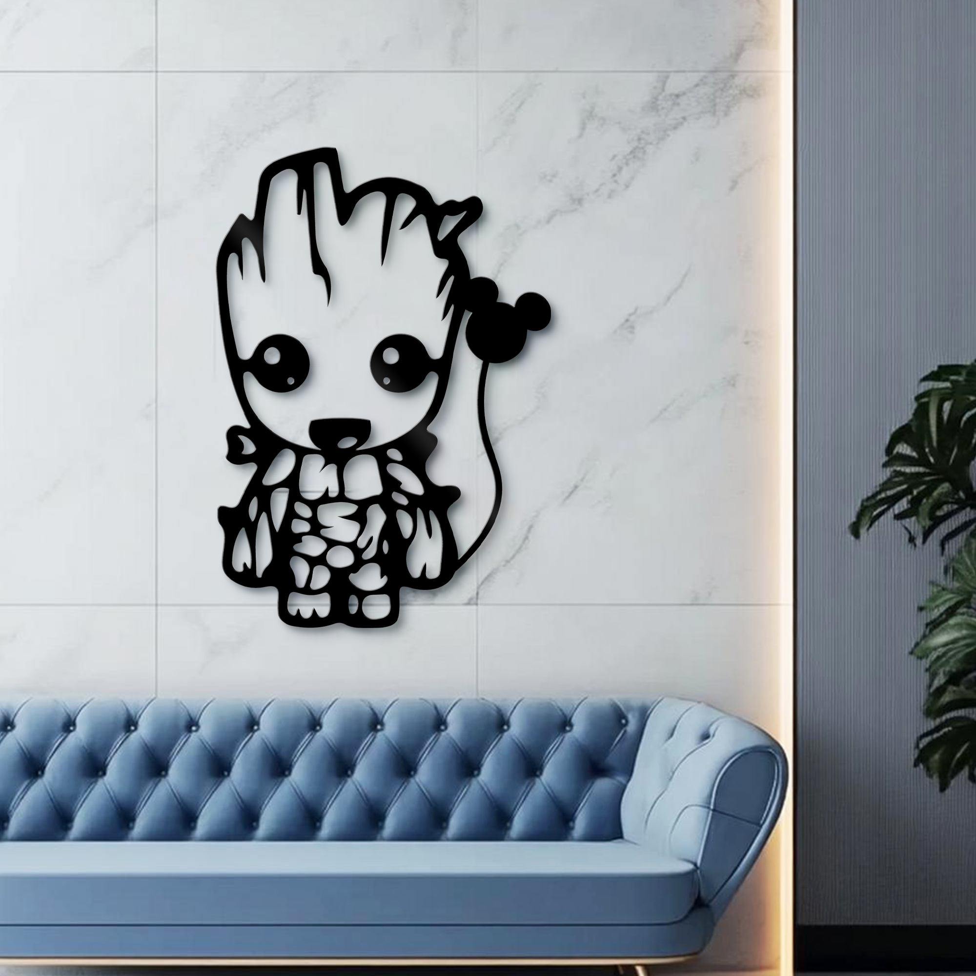 I am Groot Metal Wall Art, Kids Room Decor, Nursery Wall Art