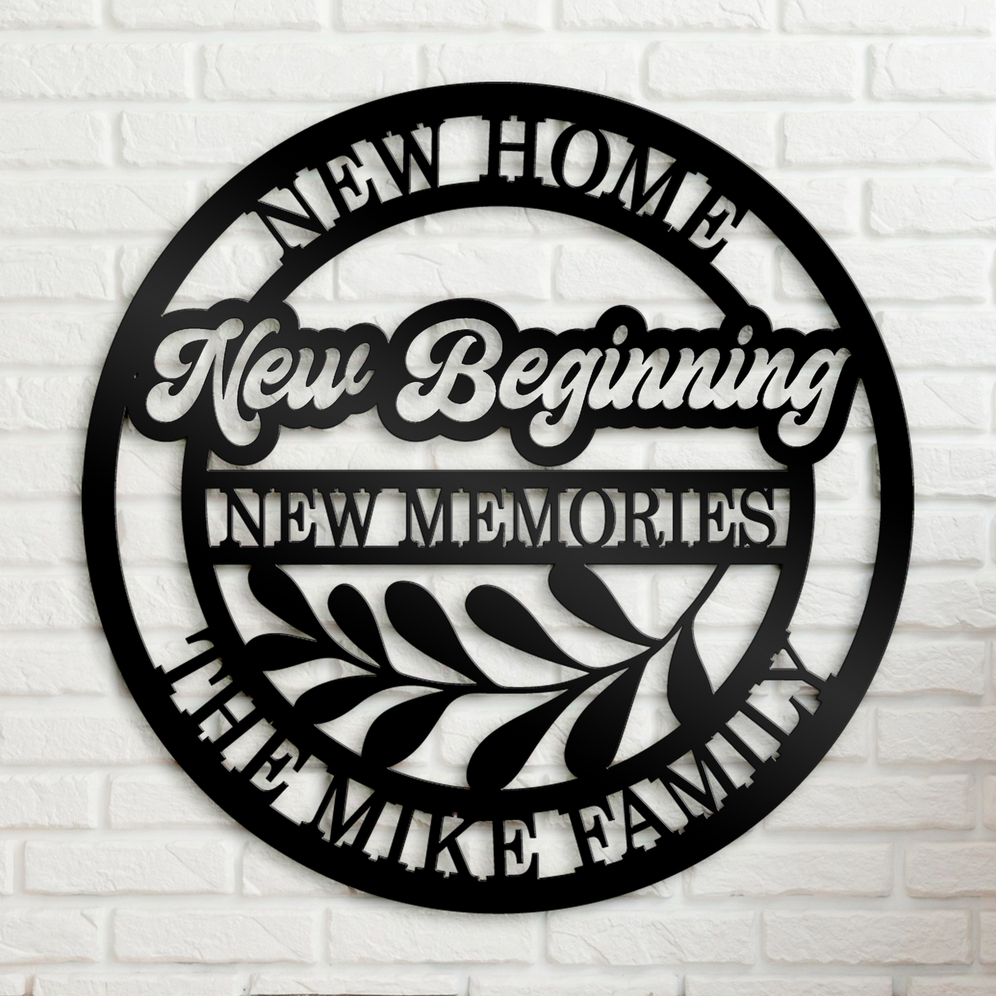 Last Name Sign New Home New Beginning Metal Sign  New House Gift